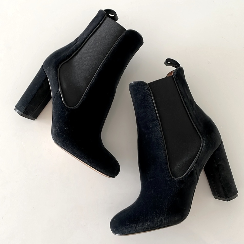 Missoni Black Velvet Ankle Boots - Picture 4 of 12